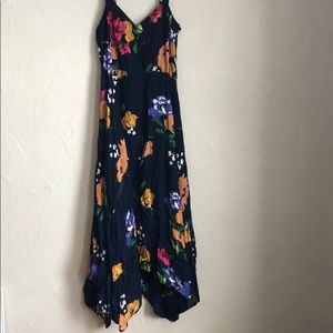 Navy Floral Dress